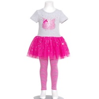 Bonnie Jean Gray Fuchsia Tutu Kitty Outfit Toddler Little Girls 2T-6X Bonnie Jean Gray Fuchsia Tutu Kitty Outfit Toddler Little Girls 2T-6X