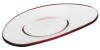 Rosenthal Free Spirit 8-1/4-Inch Glass Oval Side Plate - Red/Violet