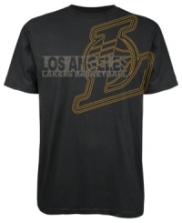 Show your love for the LA Lakers in this cool graphic tee by adidas. Show your love for the LA Lakers in this cool graphic tee by adidas.