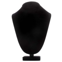 Black Velvet Necklace Bust Jewelry Showcase Display Black Velvet Necklace Bust Jewelry Showcase Display