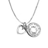 Sterling Silver Pursue What Is True, Beautiful, and Lovely and Happiness Will Soon Follow Two Reversible Charm Pendant Necklace , 18