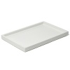 Sleek and sophisticated in cool white, these hand-lacquered bath accessories brighten any bathroom.