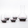 Ergonomically designed, this casual, stemless wineglass is stackable for those short on storage space. Plus, this set comes with a bonus Swirl Decanter.