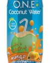 O.N.E. Coconut Water with a Splash of Mango, 8.5-Ounce Aseptic Containers (Pack of 12)