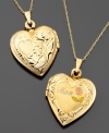 Give mom the best. This exquisite 14k gold heart-shaped locket features scroll molding and a rose with Mom inscribed in the center. The perfect gift for Mother's Day. Chain measures approximately 18 inches; drop measures approximately 1-1/4 inches.