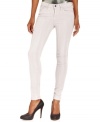 In a tie-dye print and white wash, these GUESS skinny jeans hit the colored-denim trend on the mark!
