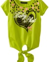 Baby Phat Girl's Print Tee With Tie