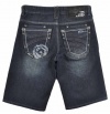 Akademiks Big Boys Dark Blue Denim Straight Fit Short (8)