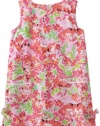 Lilly Pulitzer Girls 2-6X Little Lilly Classic Shift Printed Dress, Lillys Pink Call Me Kitty, 3