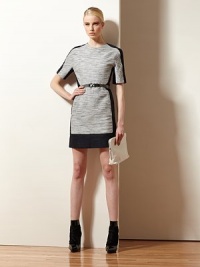 Fitted go-to with contrasting side panels and a detachable belt that visually slim the waist. RoundneckElbow-length sleevesDetachable beltInvisible back zipperSilk liningAbout 20 from natural waist63% linen/37% cottonDry cleanImportedModel shown is 5'10 (177cm) wearing US size 2. Fitted go-to with contrasting side panels and a detachable belt that visually slim the waist. RoundneckElbow-length sleevesDetachable beltInvisible back zipperSilk liningAbout 20 from natural waist63% linen/37% cottonDry cleanImportedModel shown is 5'10 (177cm) wearing US size 2.