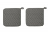 Now Designs Basic Potholders, London Grey, Set of 2