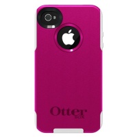 OtterBox Commuter Series for iPhone 4/4S - 1 Pack - Carrying Case - Hot Pink/White