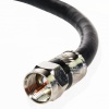 Mediabridge Coaxial Digital Audio Video Cable - (25 Feet) - Triple Shielded, F-Pin to F-Pin with Easy Grip Connector Caps