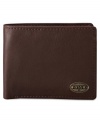 Add a clean classic to your card carrying style with this wallet from Fossil.