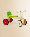 An adorable gift will delight little ones, moms and dads alike with an old-fashioned charm courtesy of Sevi, Europe's oldest wood toy company. Cute little push-trike features all-wood construction with rubber wheel grips and a wide steering radius. Four-wheel design Daisy design on the front wheels No assembly required Ages one and up 20W X 13½H X 10D Imported