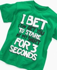 Best bet for a shirt that shows his sense of fun: this graphic tee from Mad Engine. Best bet for a shirt that shows his sense of fun: this graphic tee from Mad Engine.