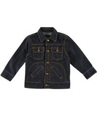LRG Classic Raw Denim Jacket (Sizes 4 - 7) - raw dark indigo denim, 5 LRG Classic Raw Denim Jacket (Sizes 4 - 7) - raw dark indigo denim, 5