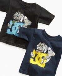 Outsized style. A cool monster graphic on this t-shirt from DC Shoes will give your little one a giant step up in style. Outsized style. A cool monster graphic on this t-shirt from DC Shoes will give your little one a giant step up in style.