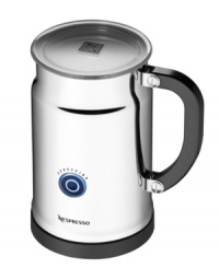 Step up the taste and pile on the creamy flavor for bolder, more flavorful cappuccinos and lattes. Easy, one-button operation froths cold milk in 60 seconds and warms it up in under 2 minutes for an addicting addition to every drink. 1-year warranty. Model 3192-US. Step up the taste and pile on the creamy flavor for bolder, more flavorful cappuccinos and lattes. Easy, one-button operation froths cold milk in 60 seconds and warms it up in under 2 minutes for an addicting addition to every drink. 1-year warranty. Model 3192-US.