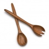 Lipper International Oblong Salad Servers, Acacia