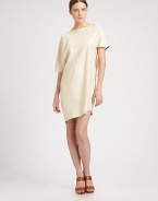 This blousy, oversized design features an intriguing asymmetrical cut, and is rendered in supple silk.Jewel necklineDolman sleeves; one short, one elbow-lengthAsymmetrical seamsAsymmetrical hemlineAbout 20 from natural waistSilkDry cleanMade in Italy of imported fabricModel shown is 5'11½ (181cm) wearing US size 4. 