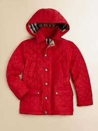 This beloved Burberry style gets some added details for extra warmth, including a cozy hood and a zip-up front.Detachable hoodFront zipper under snap placketWelt chest pocketsFront snap flap patch pocketsCheck liningNylonMachine washImported Please note: Number of snaps may vary depending on size ordered. This beloved Burberry style gets some added details for extra warmth, including a cozy hood and a zip-up front.Detachable hoodFront zipper under snap placketWelt chest pocketsFront snap flap patch pocketsCheck liningNylonMachine washImported Please note: Number of snaps may vary depending on size ordered.