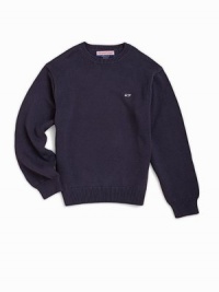 THE LOOKRibbed crewneck Pullover style Long ribbed cuff sleeves Embroidered whale chest logo Ribbed hemTHE MATERIALCottonCARE & ORIGINMachine wash Imported THE LOOKRibbed crewneck Pullover style Long ribbed cuff sleeves Embroidered whale chest logo Ribbed hemTHE MATERIALCottonCARE & ORIGINMachine wash Imported