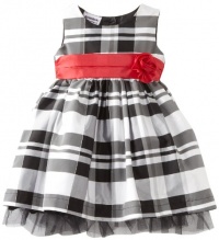 Blueberi Boulevard Baby Girls Infant Flock Velvet PLD Dress, Black, 18 Months