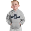 Notre Dame Fighting Irish Kids 4-7 Grey adidas Tackle Twill Hooded Sweatshirt