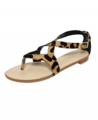 Safari sophistication: The hunt for the perfect everyday sandal is over, with the Palban by GUESS. The leopard print straps lend exotic ferocity. Safari sophistication: The hunt for the perfect everyday sandal is over, with the Palban by GUESS. The leopard print straps lend exotic ferocity.
