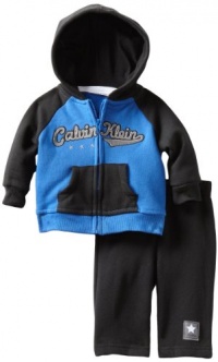 Calvin Klein Baby-boys Newborn Hoodie with Pant, Assorted, 3-6 Months Calvin Klein Baby-boys Newborn Hoodie with Pant, Assorted, 3-6 Months