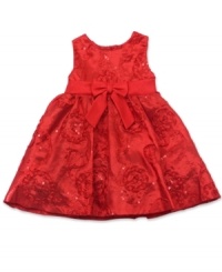 She'll be dressed for any special occasion in this pretty party dress from Rare Editions. She'll be dressed for any special occasion in this pretty party dress from Rare Editions.