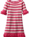 Lilly Pulitzer Girls 2-6x Little Helena Sweater Dress, Orchid Pink Even Number Stripe, X-Small