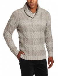 Perry Ellis Men's Longsleeve Shawl Collar Cable Knit Sweater Perry Ellis Men's Longsleeve Shawl Collar Cable Knit Sweater
