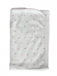 Noa Lily Blanket, Pink Hearts Noa Lily Blanket, Pink Hearts