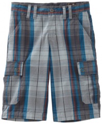 Timberland Boys 8-20 Big Plaid Cargo Short, Gray, 18 Timberland Boys 8-20 Big Plaid Cargo Short, Gray, 18