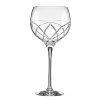 This kate spade new york Annadale wine glass is rendered in sparkling European crystal cut with a swirled design.