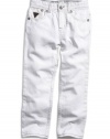 GUESS Kids Boys Little Boy White-Wash Brit Rocker Jeans, WHITE (7)