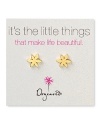 When it just takes a little something, these Dogeared floral stud earrings are a cute, personal statement.