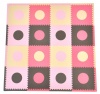 Tadpoles 16 Sq Ft Playmat Set, Pink/Brown