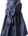Us Angels Girls 7-16 Bow Bubble Dress, Navy, 8