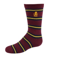 Polo Ralph Lauren toddlers boys Stripe Slack Skull Crew socks burgundy 1pair - 2-4 years Polo Ralph Lauren toddlers boys Stripe Slack Skull Crew socks burgundy 1pair - 2-4 years