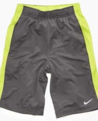 Cool and breezy. These Dri-FIT shorts from Nike are the perfect way to keep him and his look fresh. Cool and breezy. These Dri-FIT shorts from Nike are the perfect way to keep him and his look fresh.
