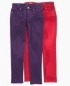 Slim-fitted for grown-up style. Jessica Simpson's skinny ponte pants will keep her styling all year long.