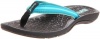 Reef Women's Playa Negra Flip Flop Sandal,Black/Turquoise,8 M US