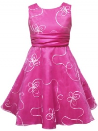 Rare Editions Girls 7-16 Organza Soutach Dress, Fuchsia, 14 Rare Editions Girls 7-16 Organza Soutach Dress, Fuchsia, 14