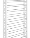 Whitmor 6486-1917-WHT Floor Shoe Tower, White, 50-Pair