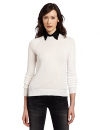 BCBGeneration Women's Basic Pullover, Chalk, X-Small