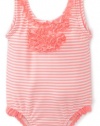 Carter's Baby-Girls Newborn 1 Piece Swimsuit, Orange, 6-9 Months