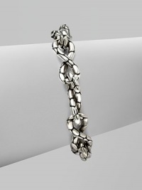 From the Kali Collection. Twisted link bracelet in sterling silver. Lobster claw clasp Length, about 7¾ Made in Bali From the Kali Collection. Twisted link bracelet in sterling silver. Lobster claw clasp Length, about 7¾ Made in Bali